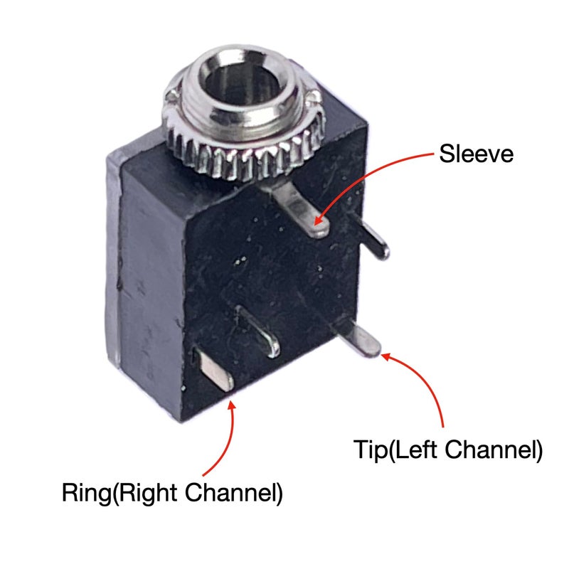 CESS 3 Pack 3.5mm TRS Stereo Audio Socket, PCB and Panel Mount, Transparent Dustproof Cover, Square Socket - Image 2